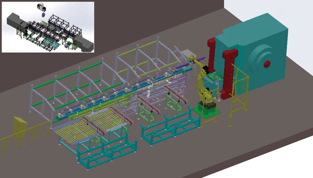 抽油桿自動化鍛造生產(chǎn)線